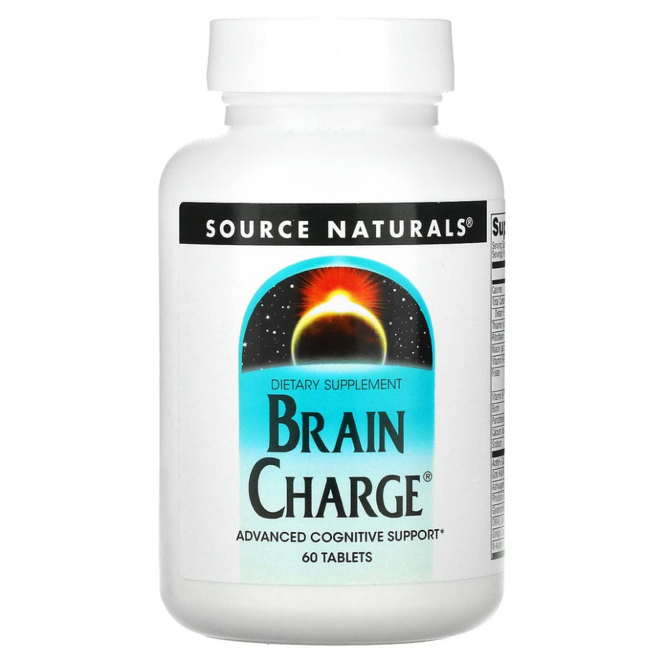  Source Naturals, Brain Charge, 60     -     , -, 