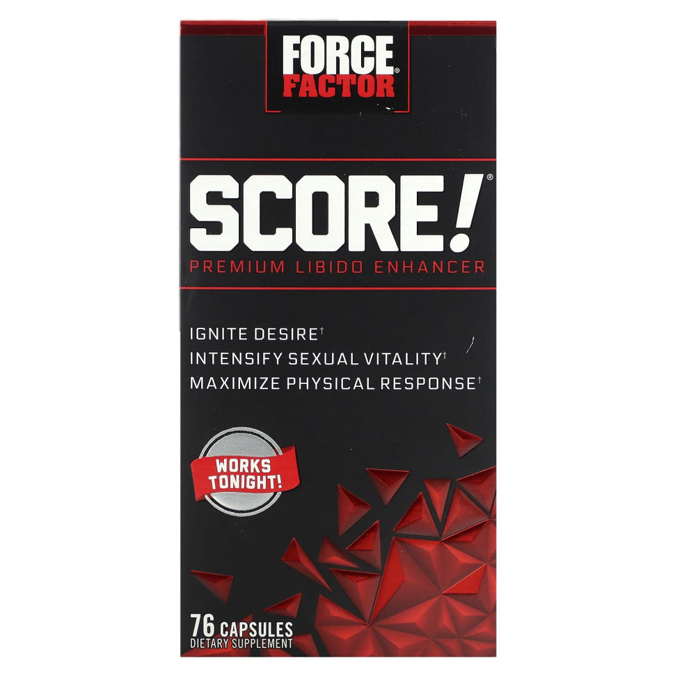  Force Factor, Score! Premium Libido Enhancer, 76     -     , -, 