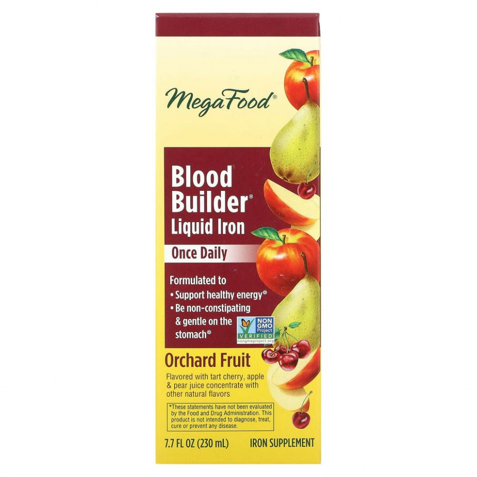  MegaFood, Blood Builder Liquid Iron, Once Daily, Orchard Fruit, 230  (7,7 . )    -     , -, 