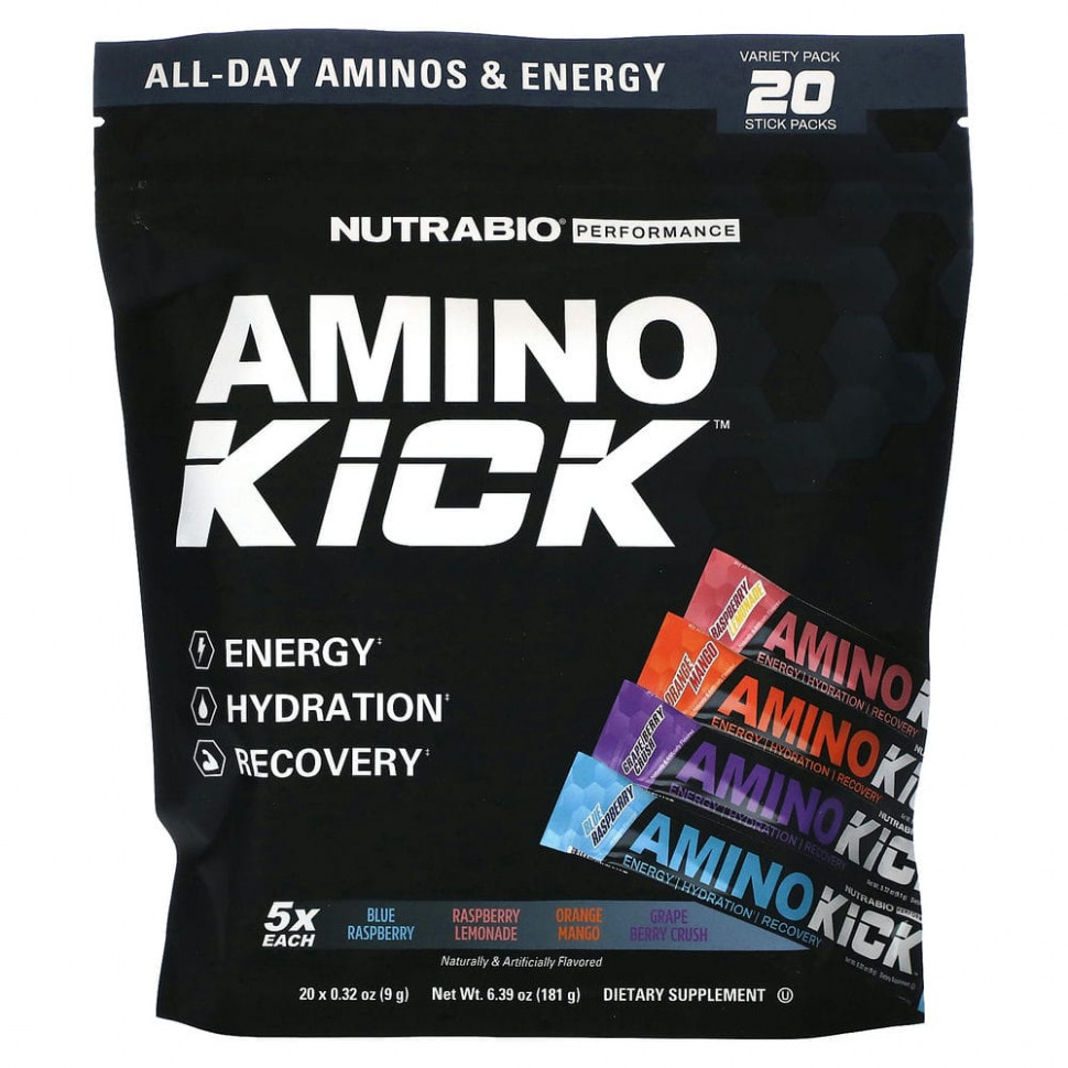  Nutrabio Labs, Amino Kick,  , 20   9  (0,32 )    -     , -, 