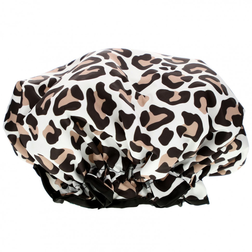  The Vintage Cosmetic Co., Shower Cap, Leopard Print, 1 Count    -     , -, 