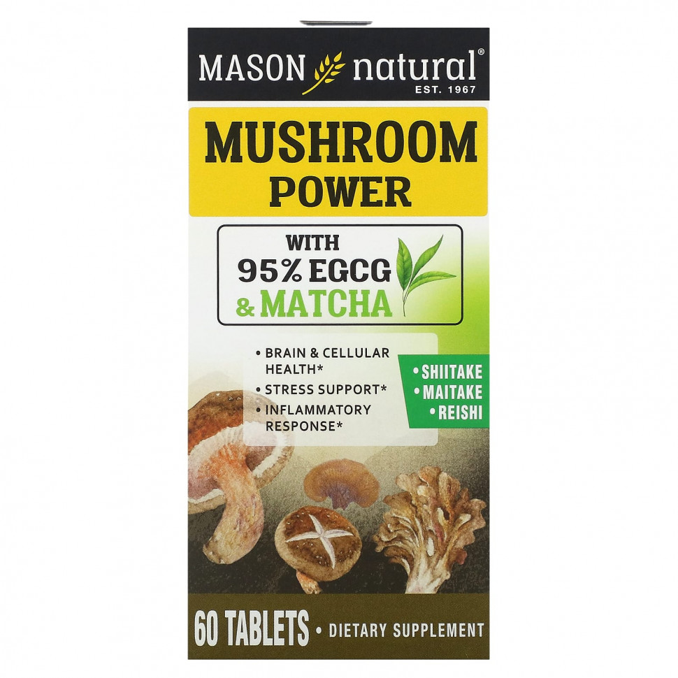  Mason Natural, Mushroom Power, 60     -     , -, 