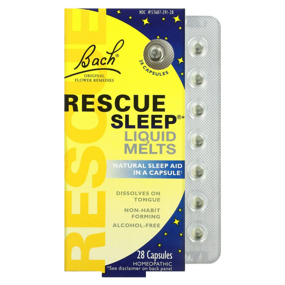 ���� Bach, Rescue Sleep, ������������ ��������� ��������, ��������� ���, ��� ������������, � ���������, 28 ������  Iherb (������) ������ ������