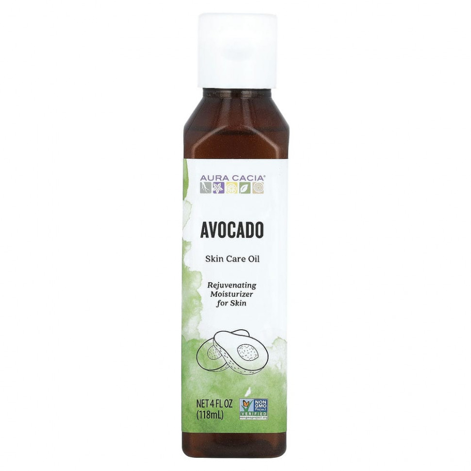  Aura Cacia, Skin Care Oil, Comforting Avocado, 4 fl oz (118 ml)    -     , -, 