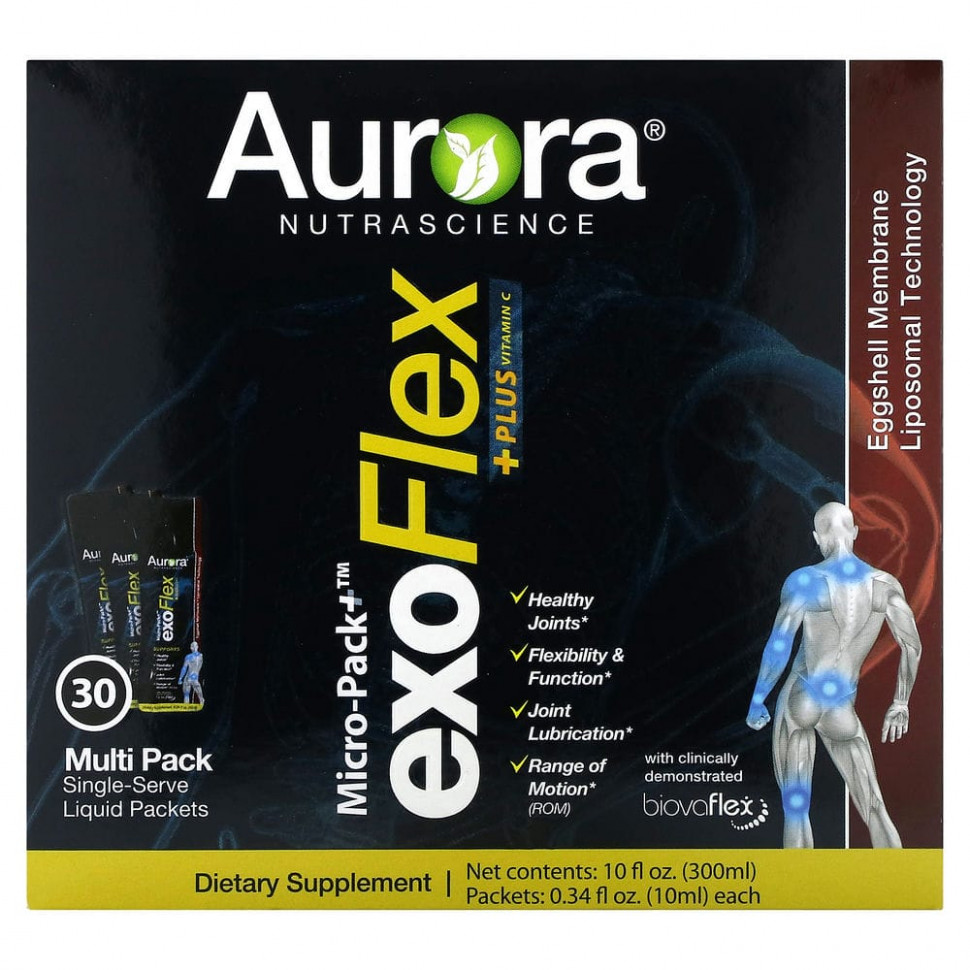  Aurora Nutrascience, Micro-Pack + ExoFlex + Plus Vitamin C, 30   10  (0,34 . )    -     , -, 