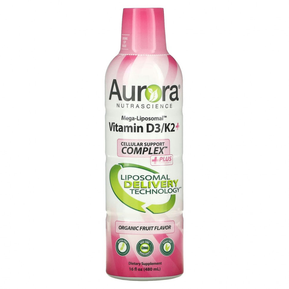  Aurora Nutrascience, Mega-Liposomal Vitamin D3+,  D3,   , 9000 , 480  (16 . )    -     , -, 