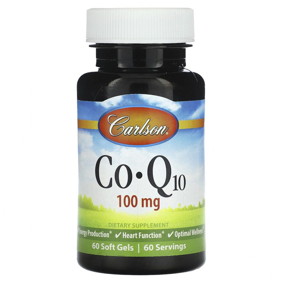  Carlson, CoQ10, 100 , 60      -     , -, 