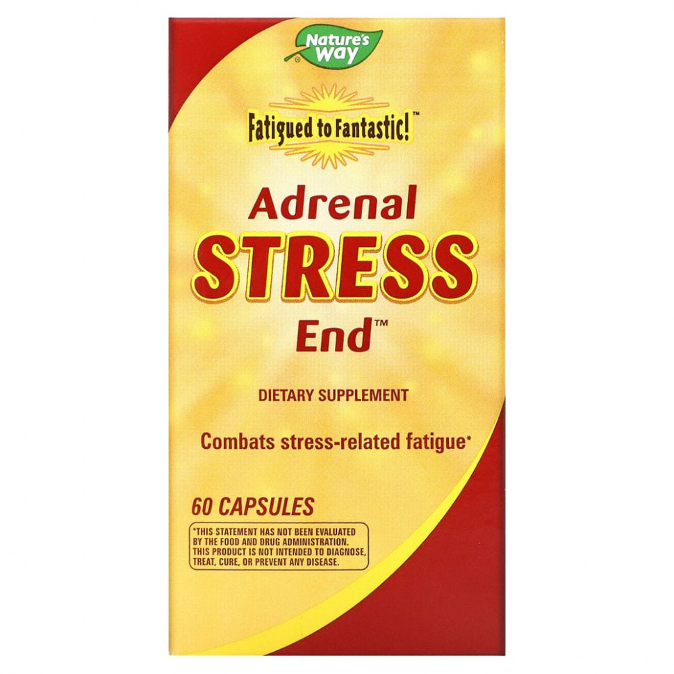  Nature's Way, Fatigued to Fantastic!, Adrenal Stress End, 60     -     , -, 