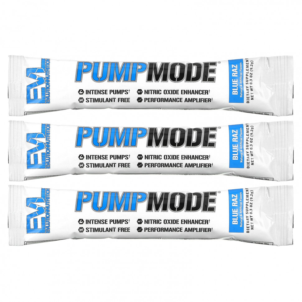  EVLution Nutrition, Pump Mode, Blue Raz, 3   9,2  (0,3 )    -     , -, 