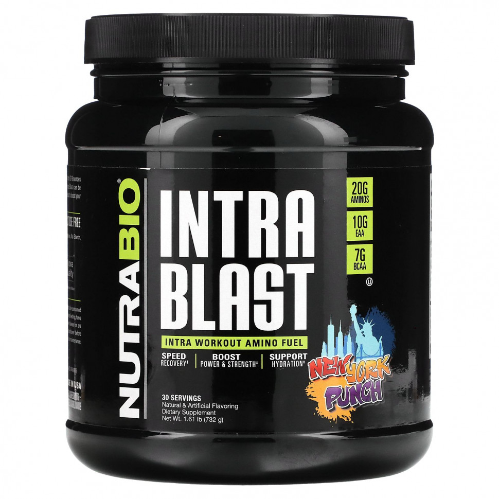  NutraBio Labs, Intra Blast,      , New York Punch, 732  (1,61 )    -     , -, 