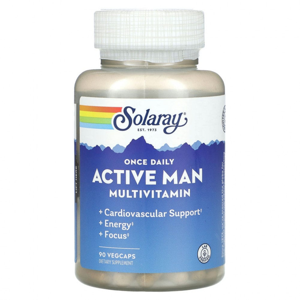  Solaray,    Once Daily Active, 90      -     , -, 