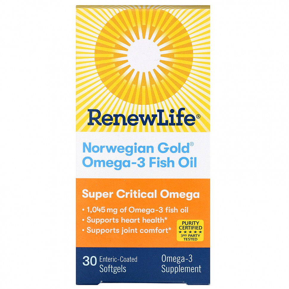  Renew Life,    -3 Norwegian Gold, 1045 , 30       Iherb ()  