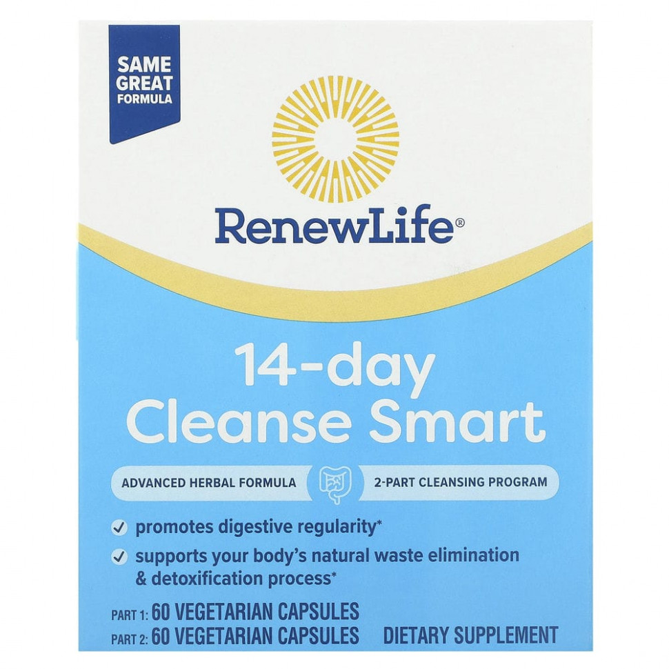  Renew Life, Advanced Cleanse Smart, 2 ,  60        -     , -, 