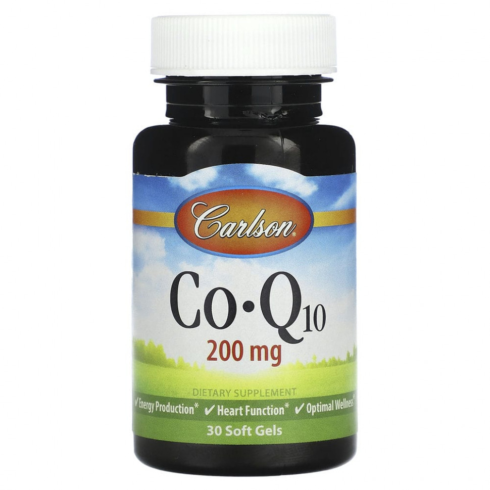  Carlson, Co-Q10, 200 , 30      -     , -, 