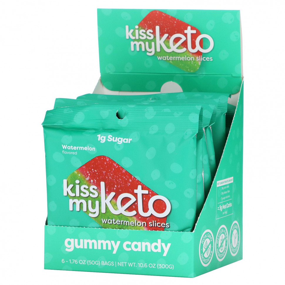  Kiss My Keto, Gummy Candy, , 6   50  (1,76 )    -     , -, 