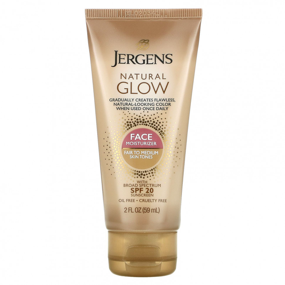  Jergens,   Natural Glow     , SPF 20,  Fair to Medium, 59     -     , -, 