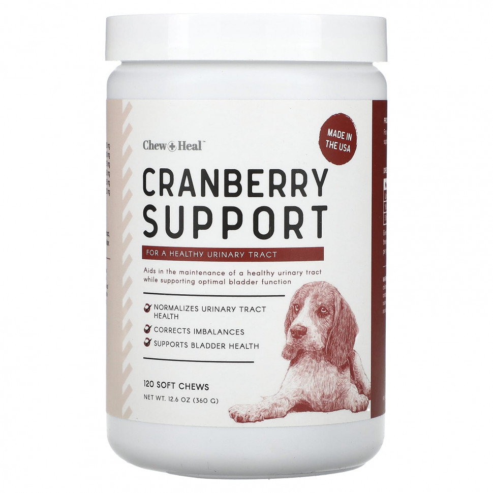  Chew + Heal, Cranberry Support,  , 120  , 360  (12,6 )  Iherb ()  