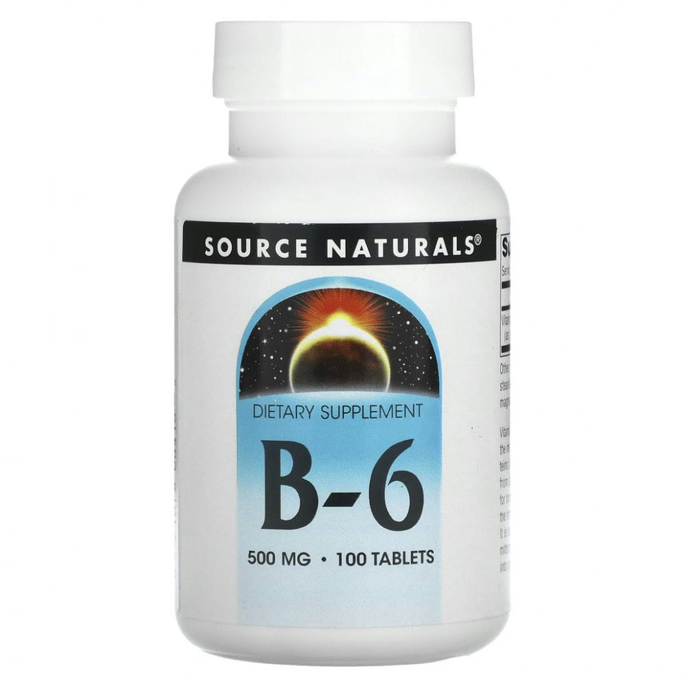  Source Naturals, 6, 500 , 100     -     , -, 