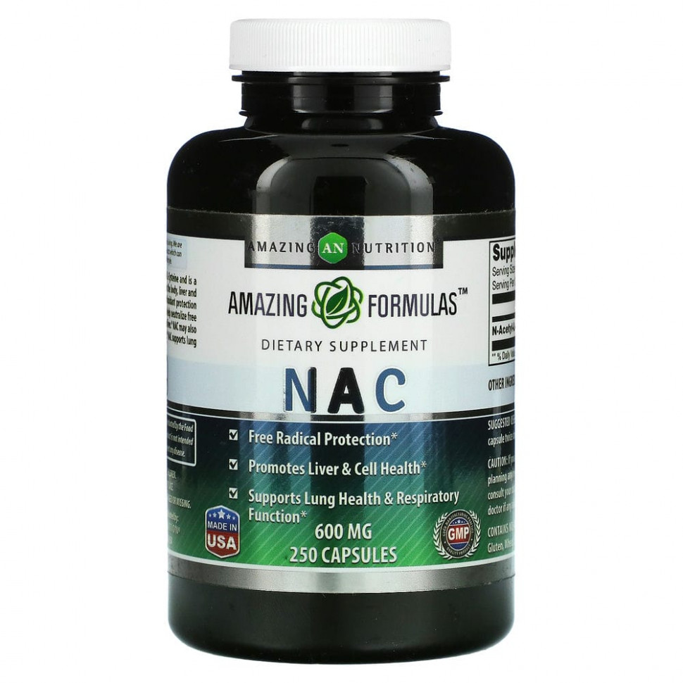  Amazing Nutrition, NAC, 600 , 250     -     , -, 