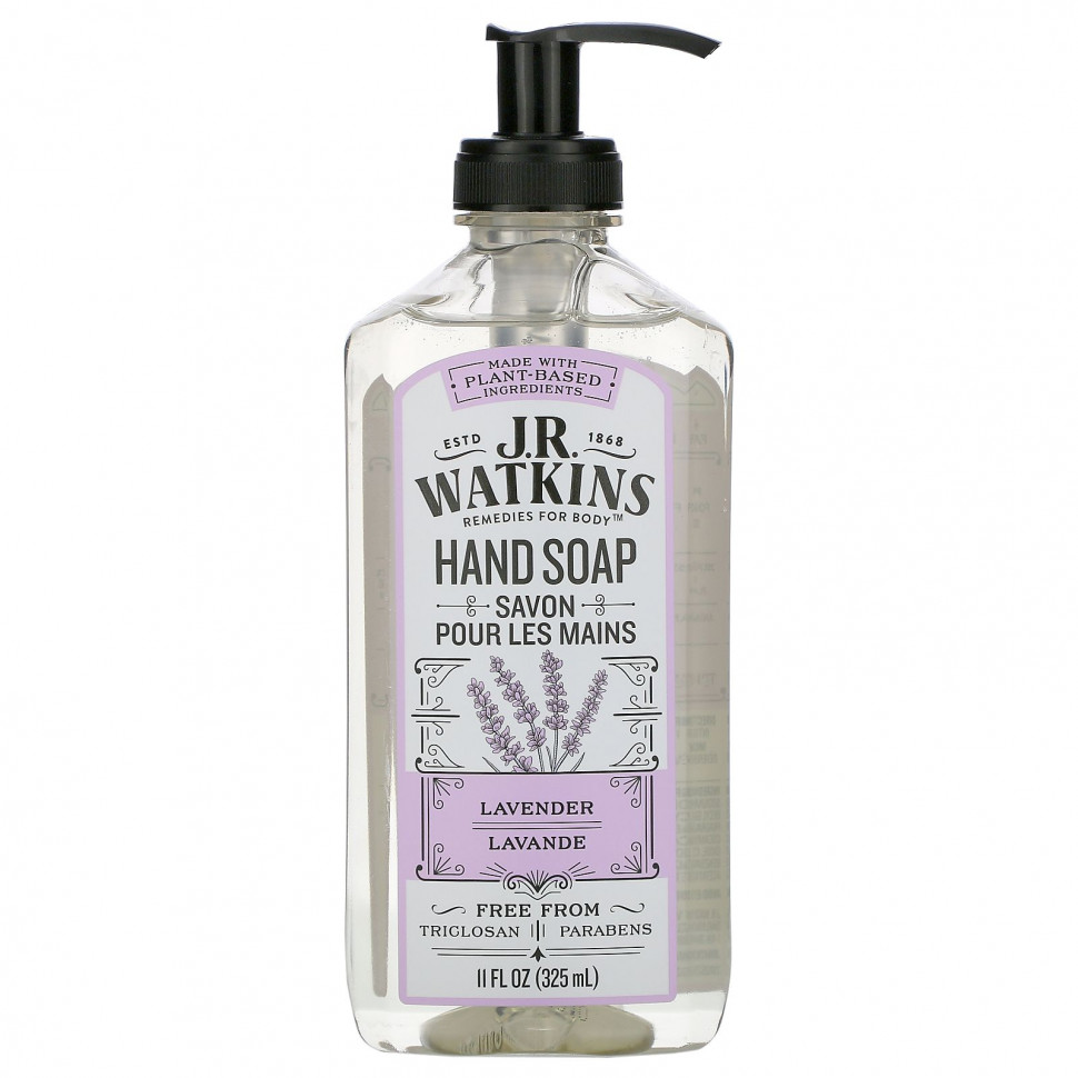  J R Watkins, Hand Soap, Lavender, 11 fl oz (325 ml)    -     , -, 