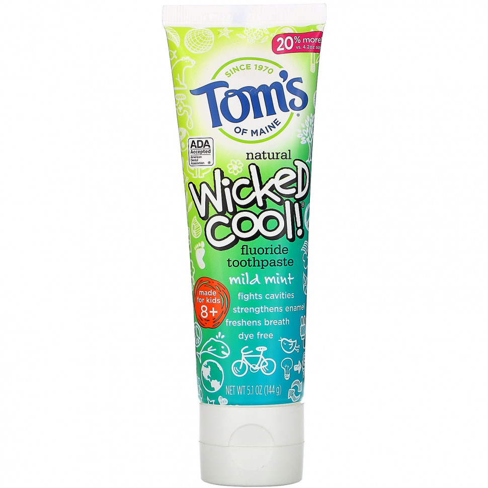  Tom's of Maine, Wicked Cool !,     ,    8 ,  , 144  (5,1 )    -     , -, 