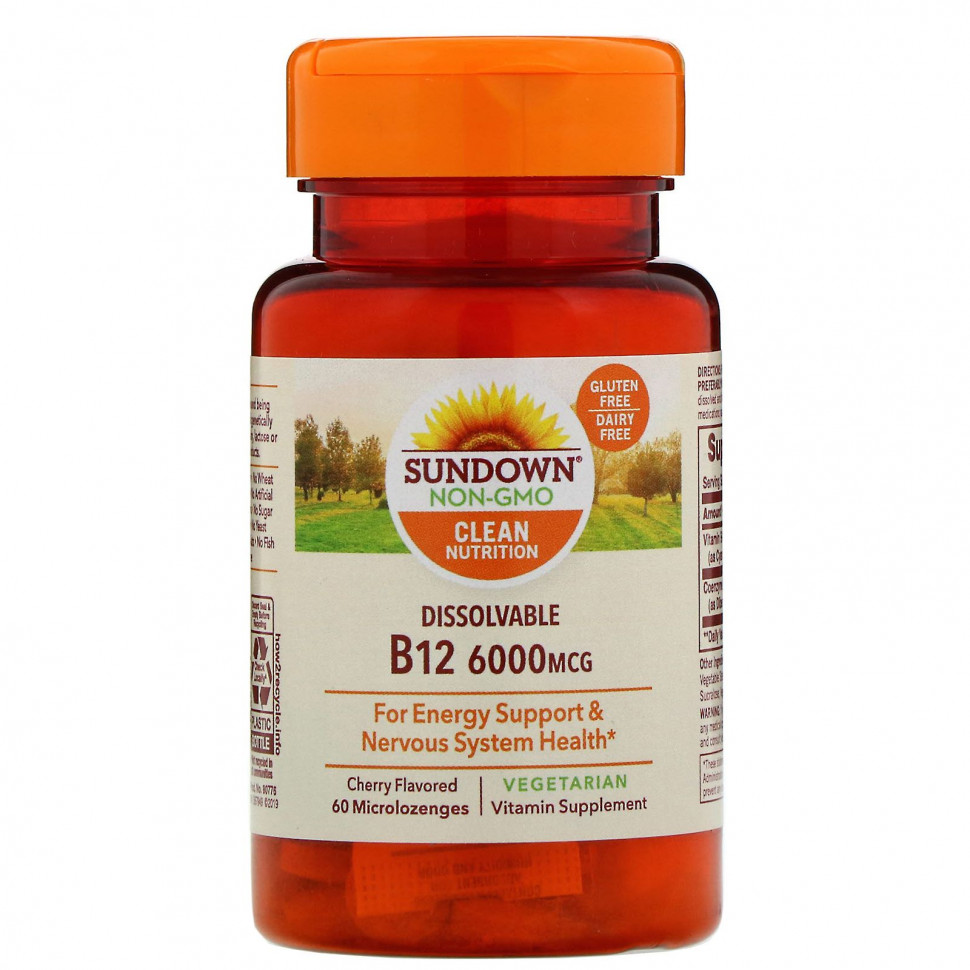  Sundown Naturals,  B12  ,  , 6000 , 60       -     , -, 