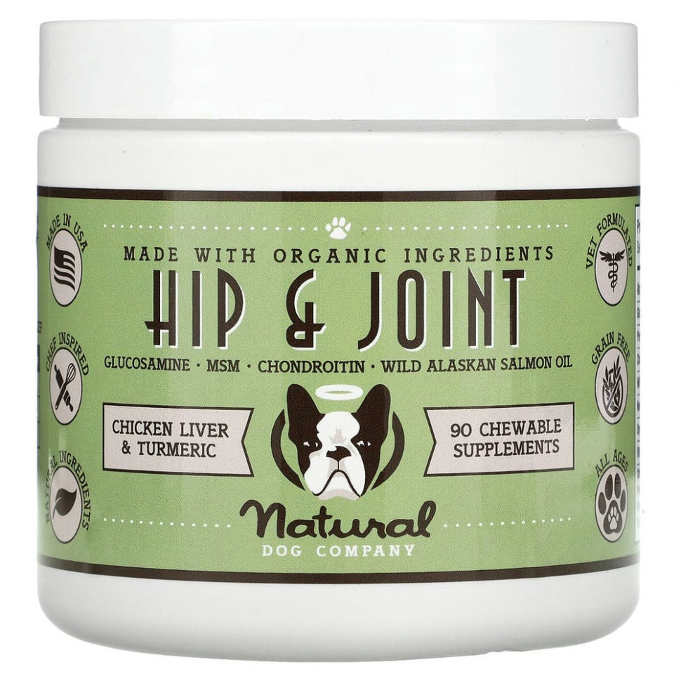  Natural Dog Company, Hip & Joint,   ,    , 90  , 284  (10 )  Iherb ()  