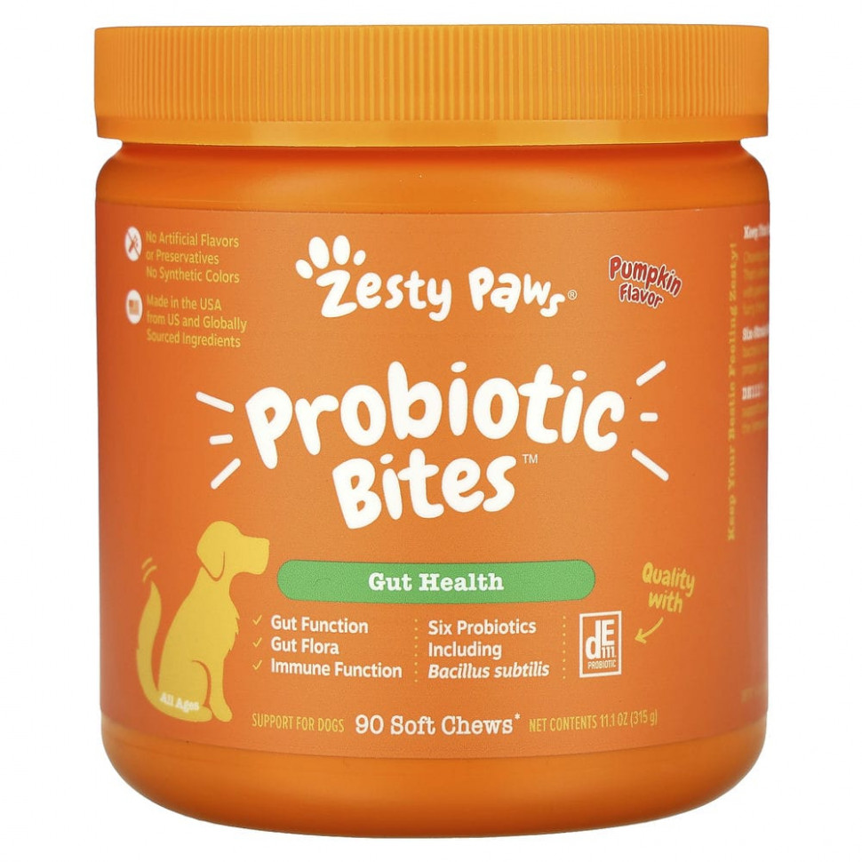  Zesty Paws, Probiotic Bites,     ,  ,   ,   , 90     Iherb ()  