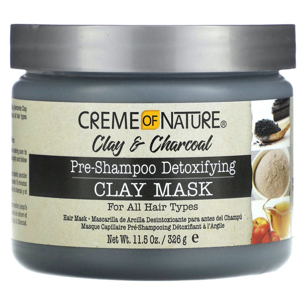 ���� Creme Of Nature, Clay & Charcoal, ����������������� ����� �� ����� ����� ��������, 326 � (11,5 �����)  Iherb (������) ������ ������