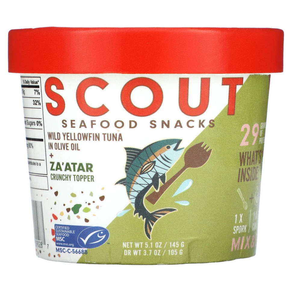  Scout, Seafood Snacks,          Za'Atar, 145  (5,1 )    -     , -, 