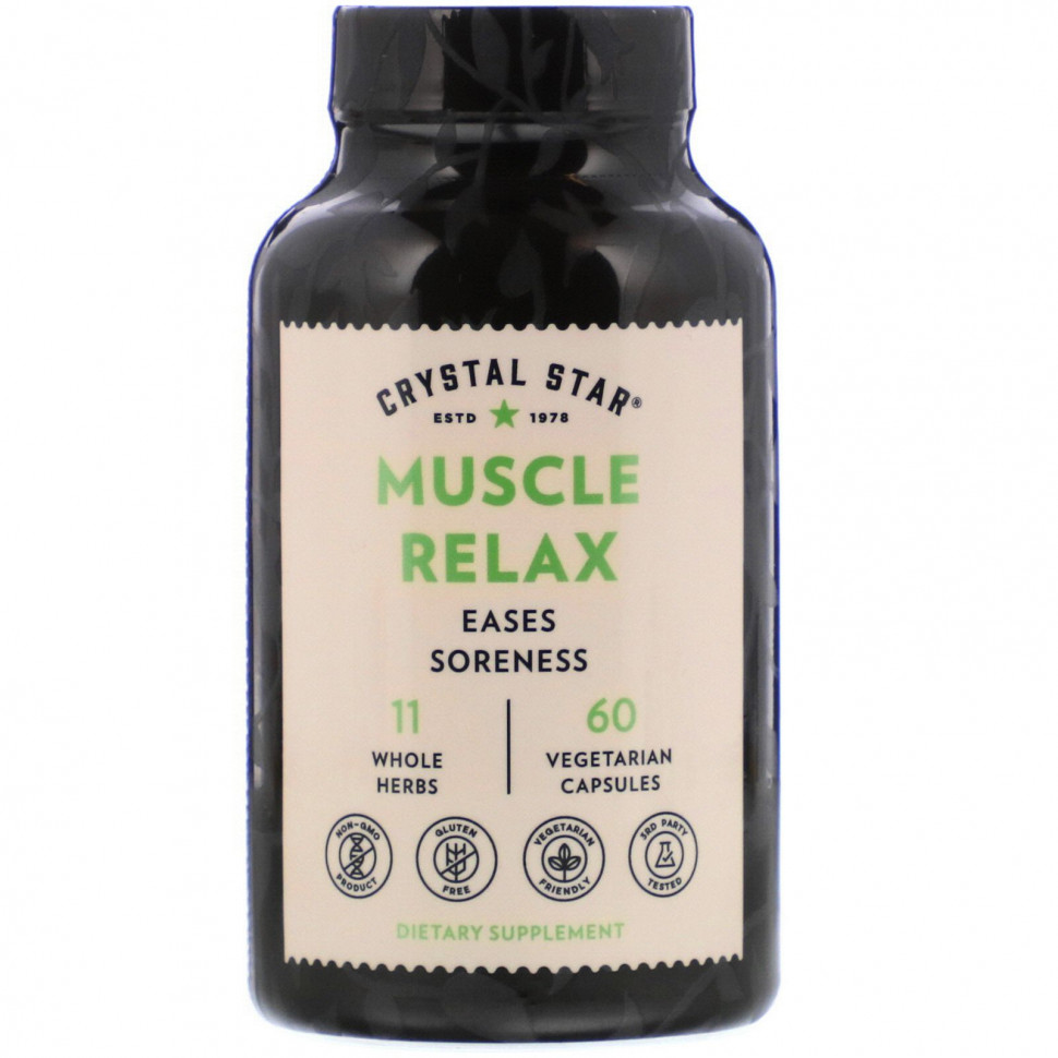  Crystal Star, Muscle Relax,   , 60    Iherb ()  