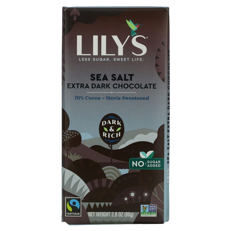 ���� Lily's Sweets, ������ �������, � ������� �����, 70% �����, 80 � (2,8 �����)  Iherb (������) ������ ������