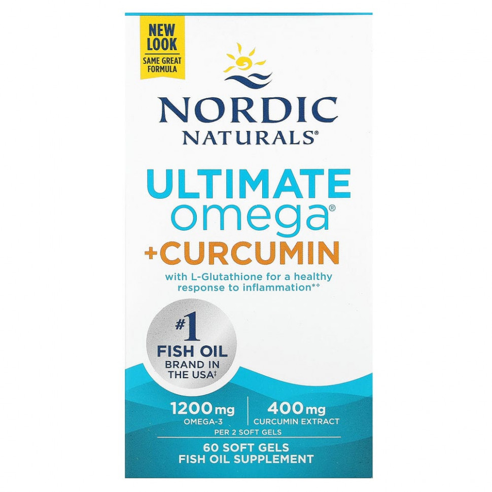  Nordic Naturals, Omega Curcumin, 1250 , 60     -     , -, 