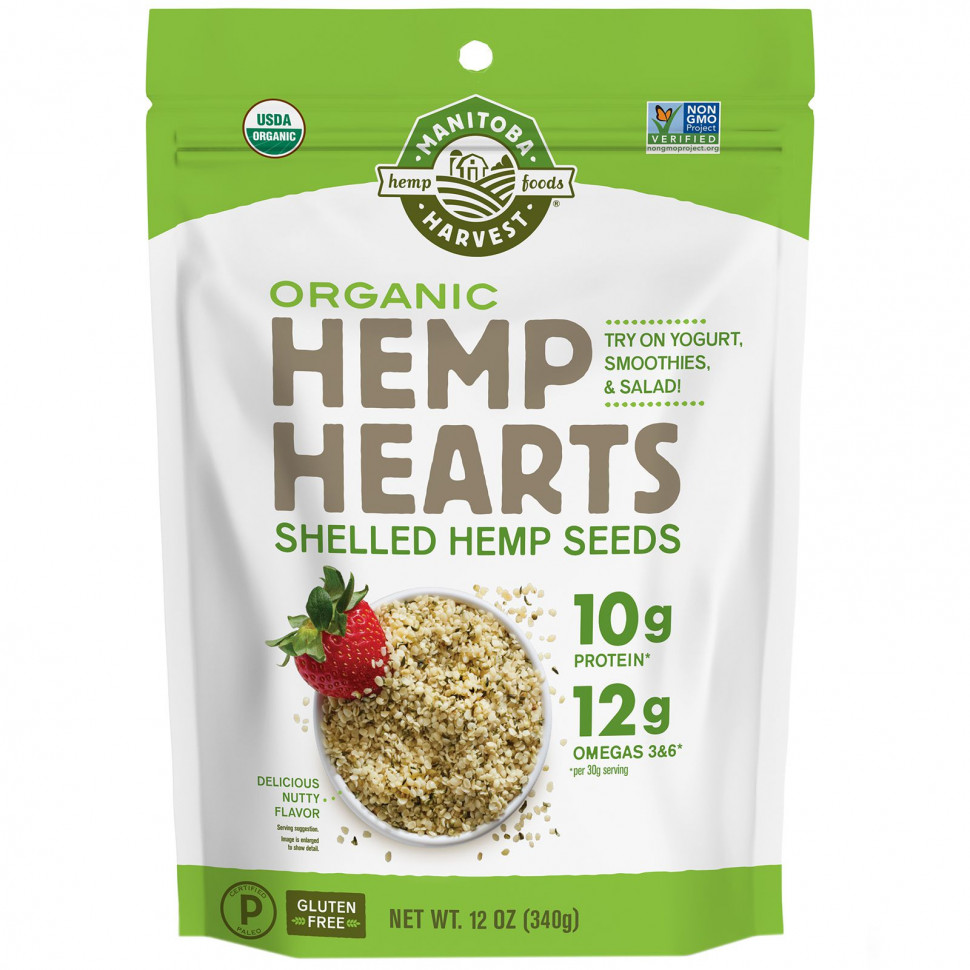  Manitoba Harvest, Hemp Hearts,    ,   , 340  (12 )    -     , -, 