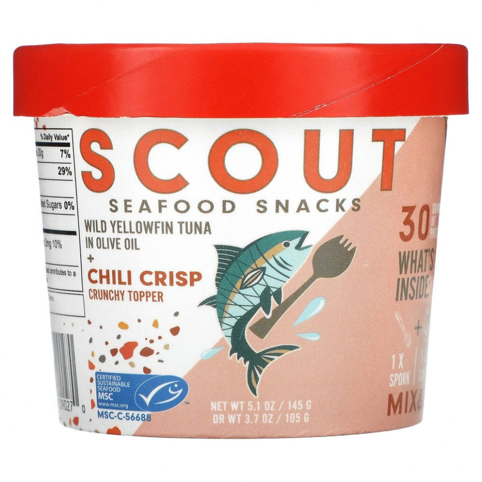  Scout, Seafood Snacks,       +    , 145  (5,1 )    -     , -, 