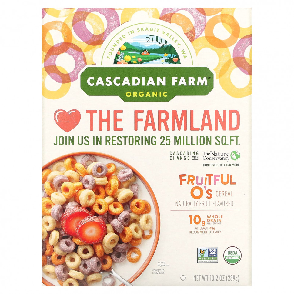  Cascadian Farm,   Fruitful O's, 289  (10,2 )    -     , -, 