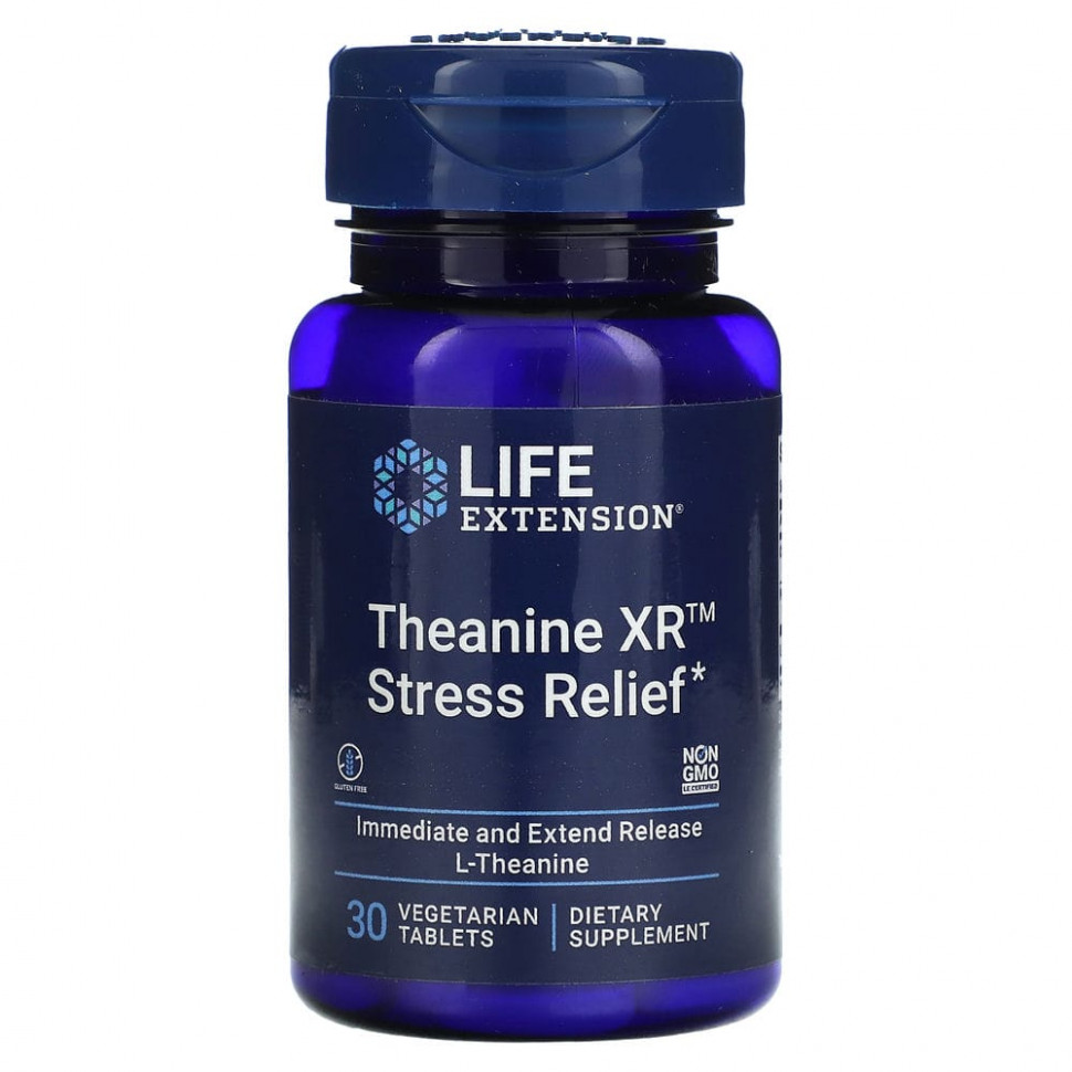  Life Extension, Theanine XR Stress Relief, 30      -     , -, 