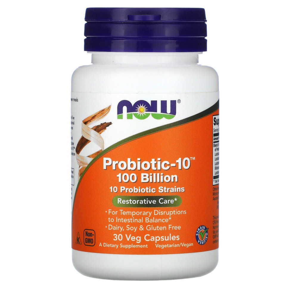  NOW Foods, Probiotic-10, , 100 ., 30      -     , -, 