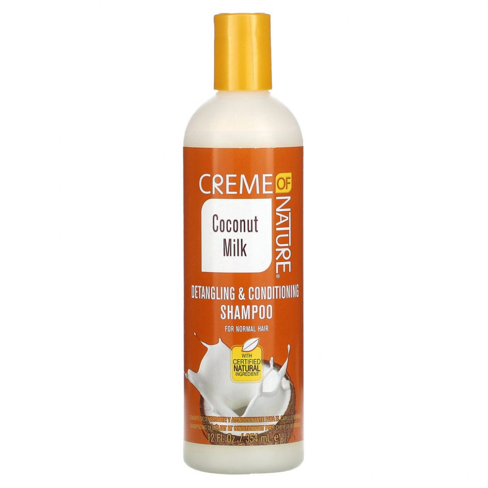 ���� Creme Of Nature, Coconut Milk, ������� ��� ������������ � �����������������, ��� ���������� �����, 354 �� (12 ����. �����)  Iherb (������) ������ ������