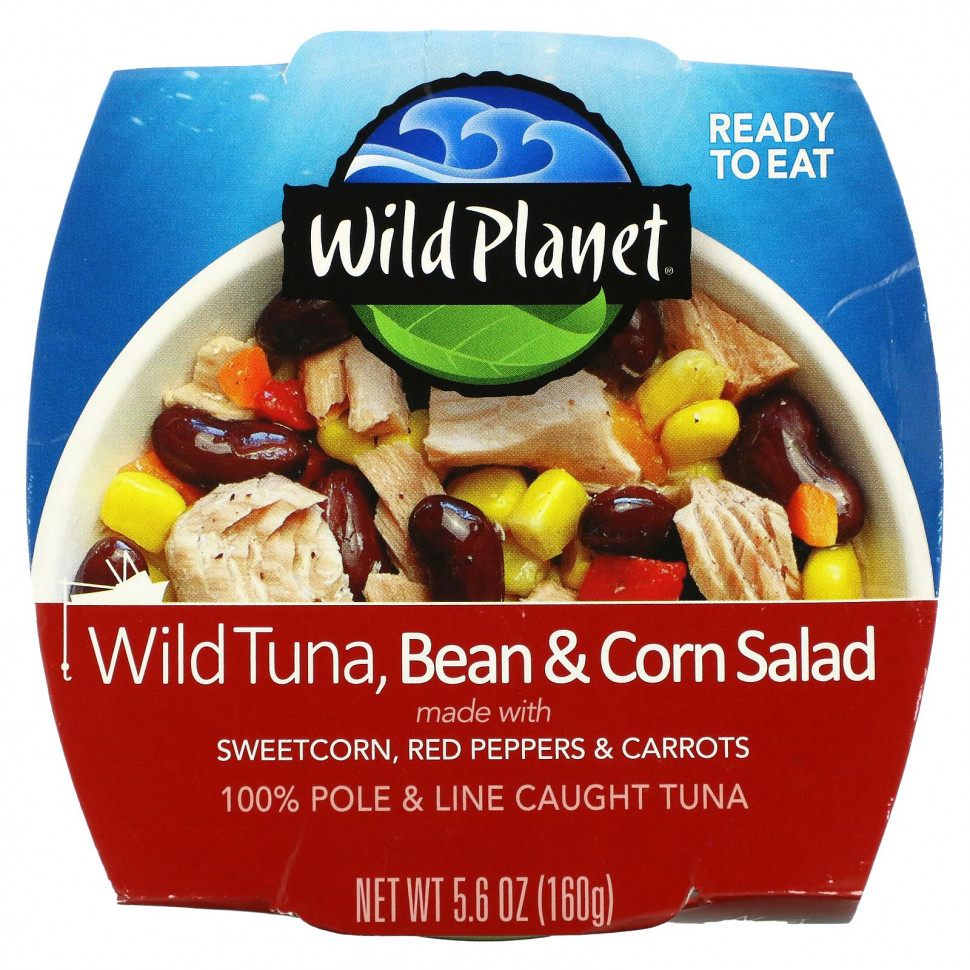  Wild Planet, Wild Tuna Bean & Corn Salad, 5.6 oz (160 g)    -     , -, 