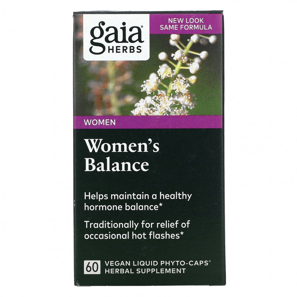  Gaia Herbs, Women's Balance, 60 Veggie Liquid Phyto-Caps    -     , -, 