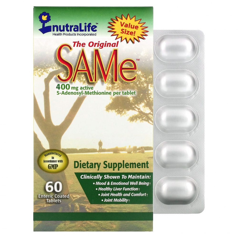  NutraLife, The Original SAMe (S-), 400 , 60  ,       -     , -, 