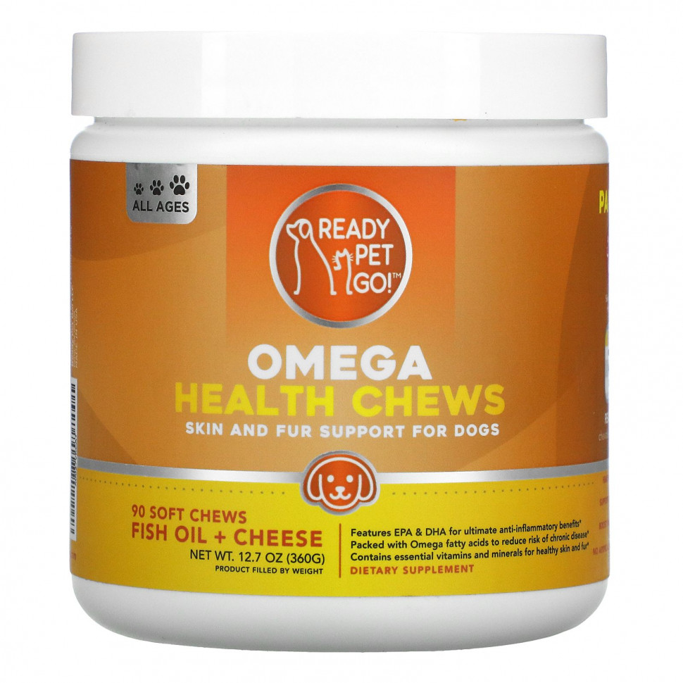  Ready Pet Go, Omega Health Chews,        ,   + , 90       -     , -, 