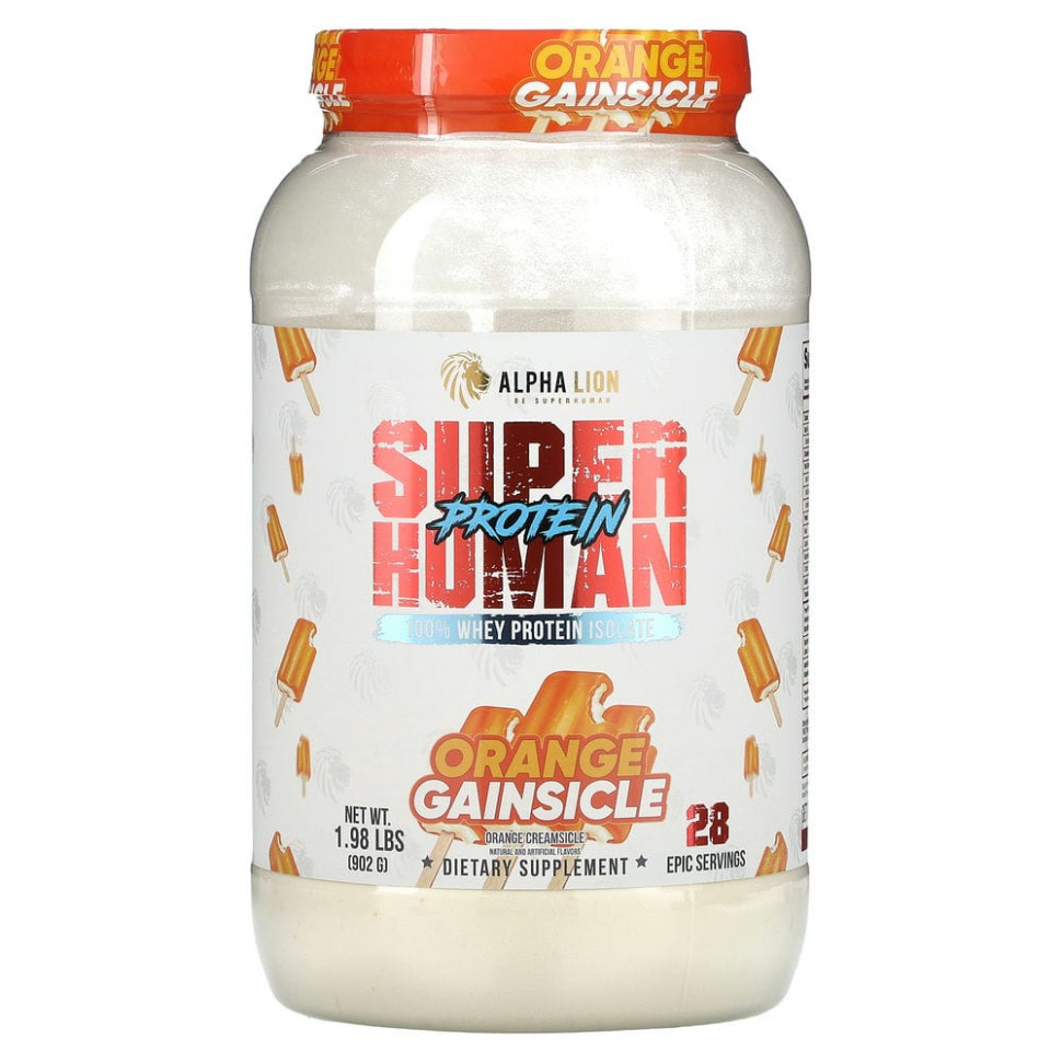  ALPHA LION, SuperHuman Protein, Orange Gainsicle,  , 902  (1,98 )    -     , -, 