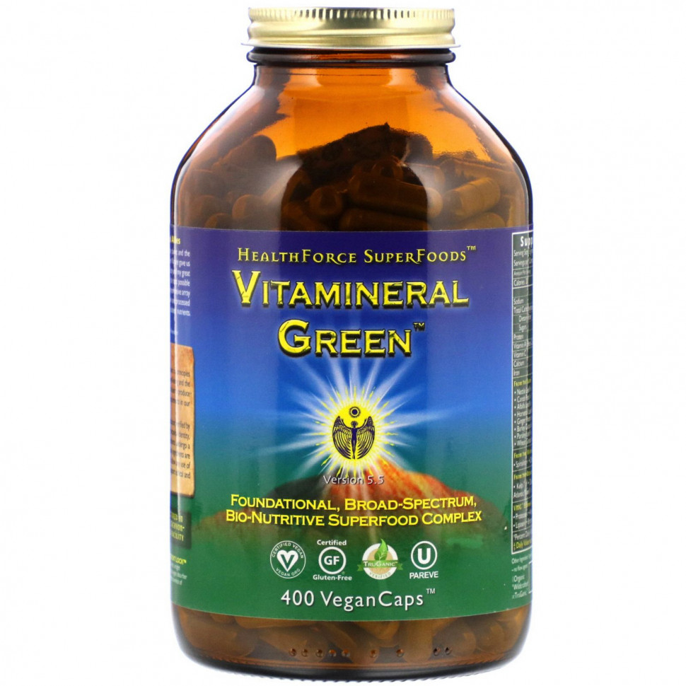  HealthForce Superfoods, Vitamineral Green,  5.5, 400      -     , -, 