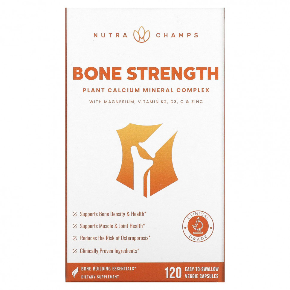  NutraChamps, Bone Strength, 120  ,     Iherb ()  