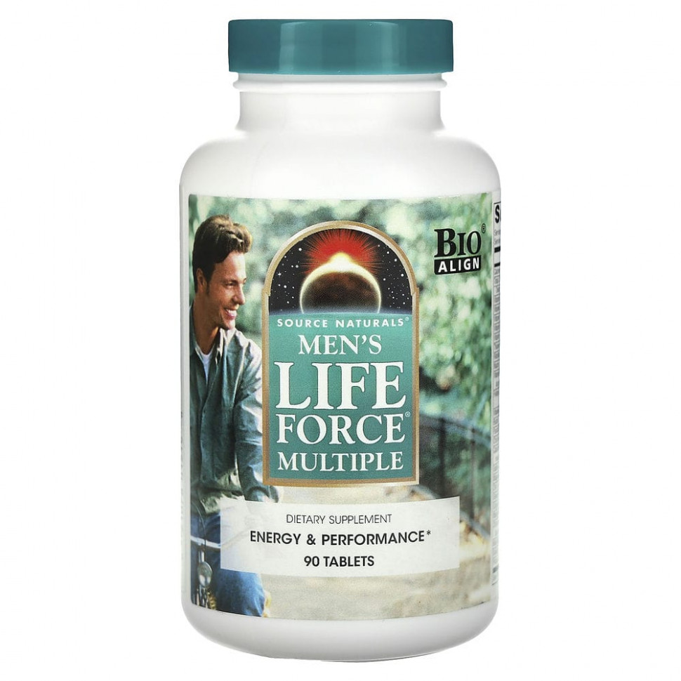  Source Naturals, Men's Life Force Multiple, 90     -     , -, 