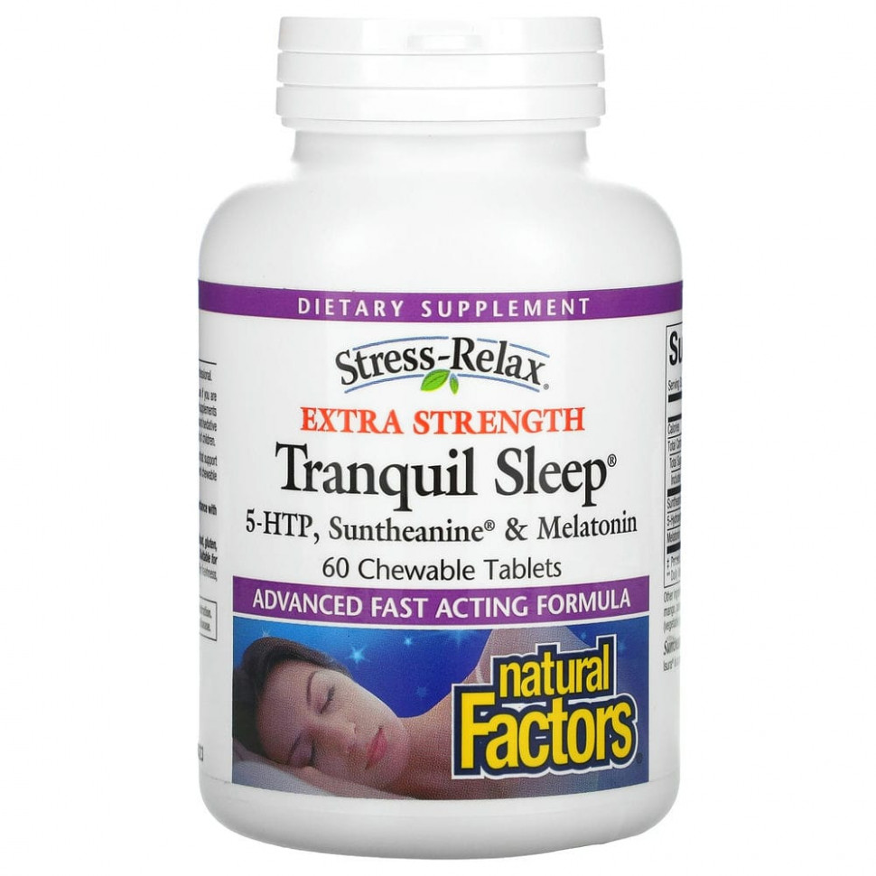  Natural Factors, Stress-Relax, Tranquil Sleep,  , 60      -     , -, 