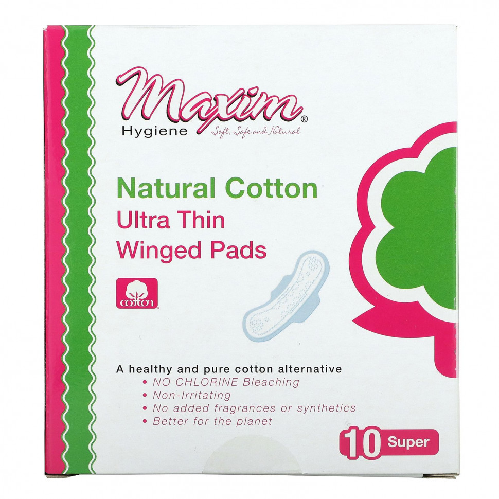  Maxim Hygiene Products, Ultra Thin Winged Pads, ,  , 10   Iherb ()  