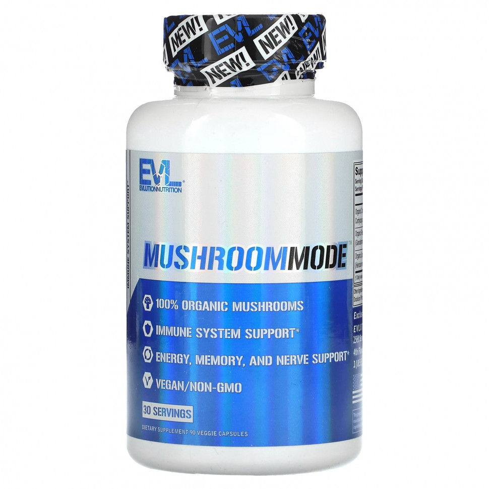  EVLution Nutrition, MushroomMode, 90      -     , -, 